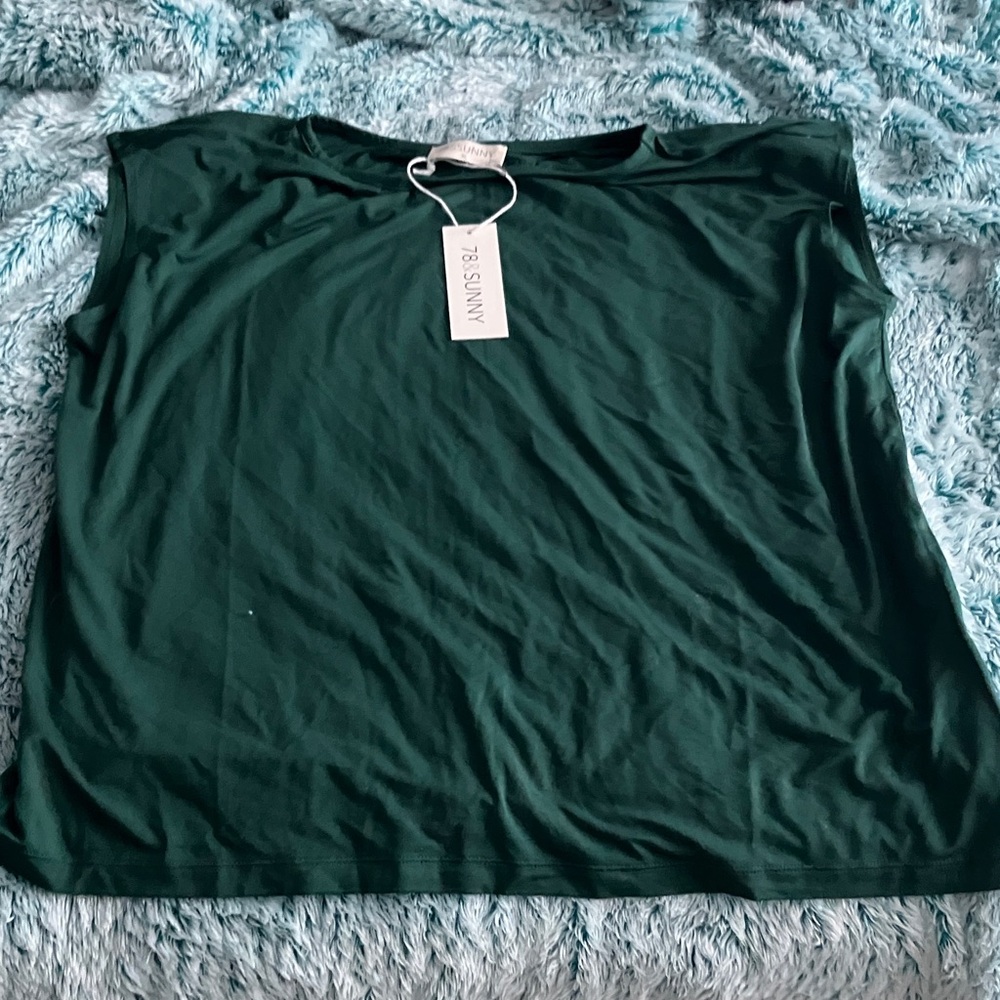 Amuse Society Dark Green Women's Blouse